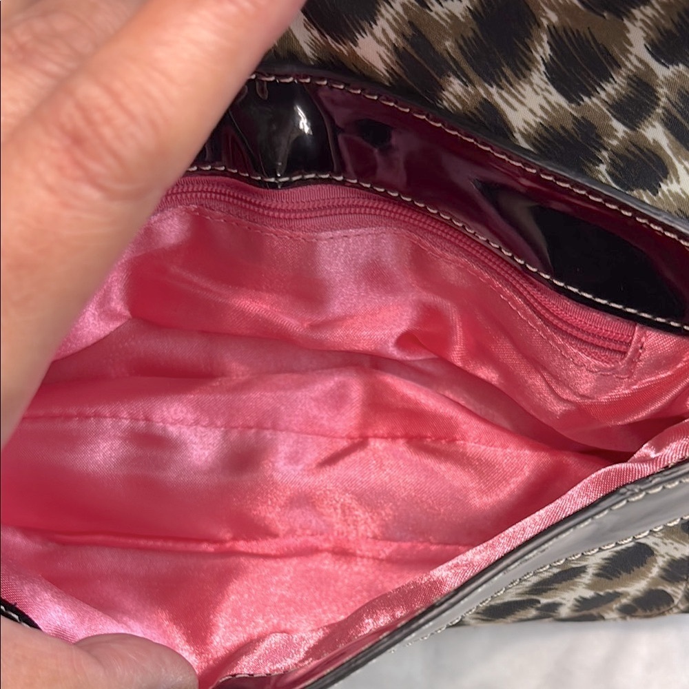 Y2K Guess Black Leopard Print Women's Bag - Picture 5 of 7